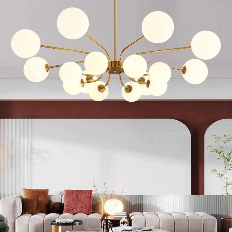 Valentina Modern LED Chandelier Chrome/Gold Living Room/Bedroom