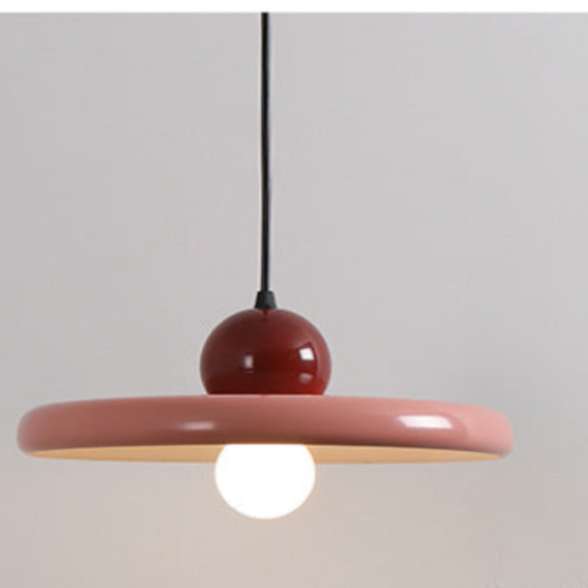 Leilani Modern Decorative LED Pendant Light Pink Metal Living Room