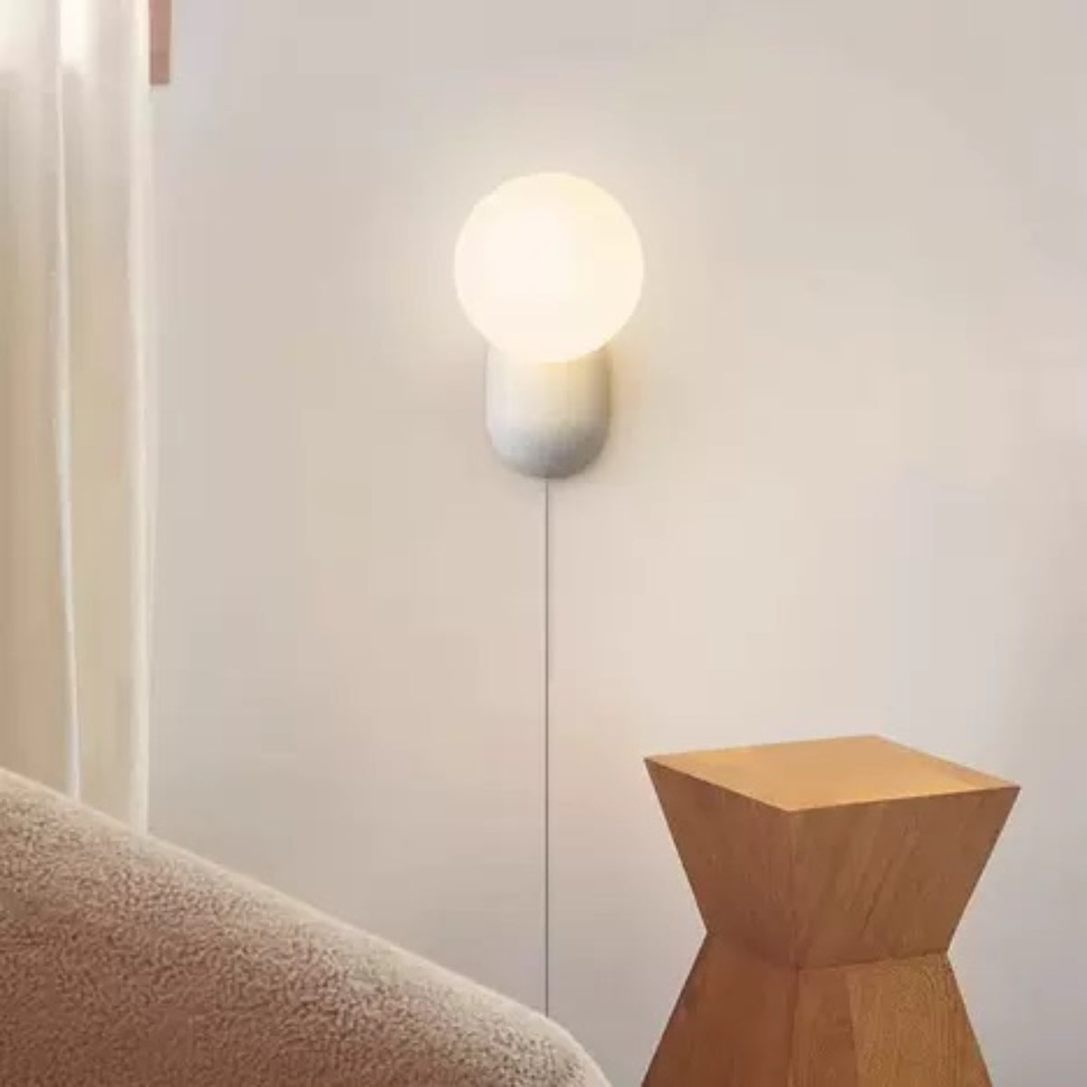 Hailie Modern LED Indoor Wall Lamp Lovely Resin Glass Bedroom/Living Room