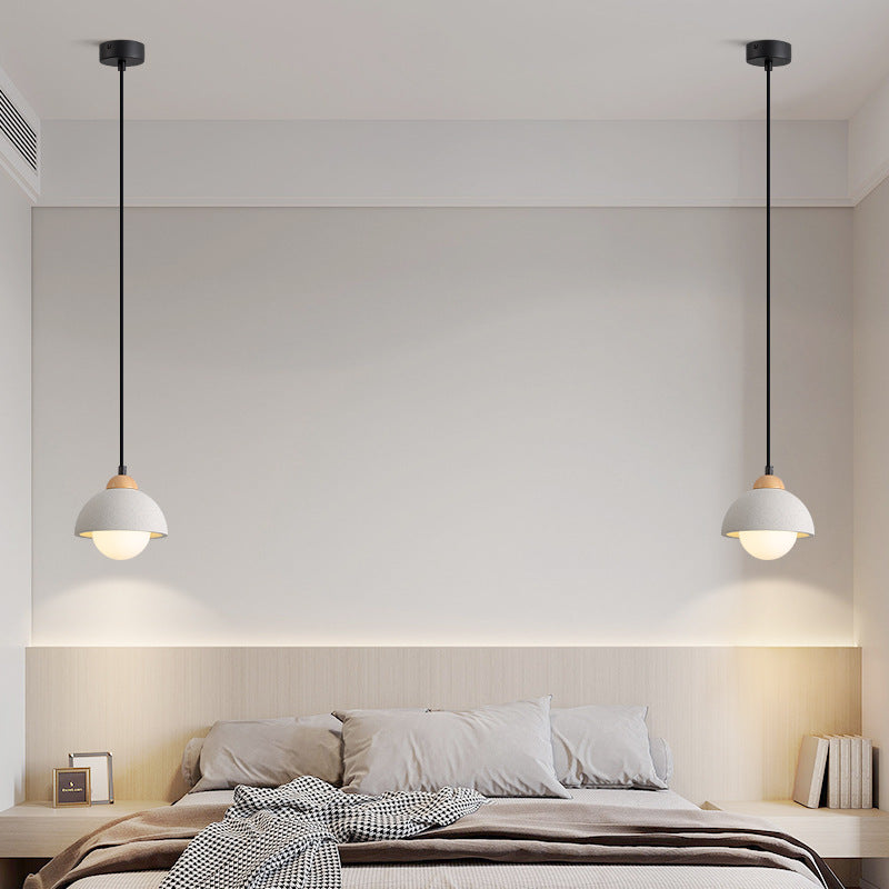 Ozawa Modern Pendant Light Cement White Bedroom/Kitchen Island