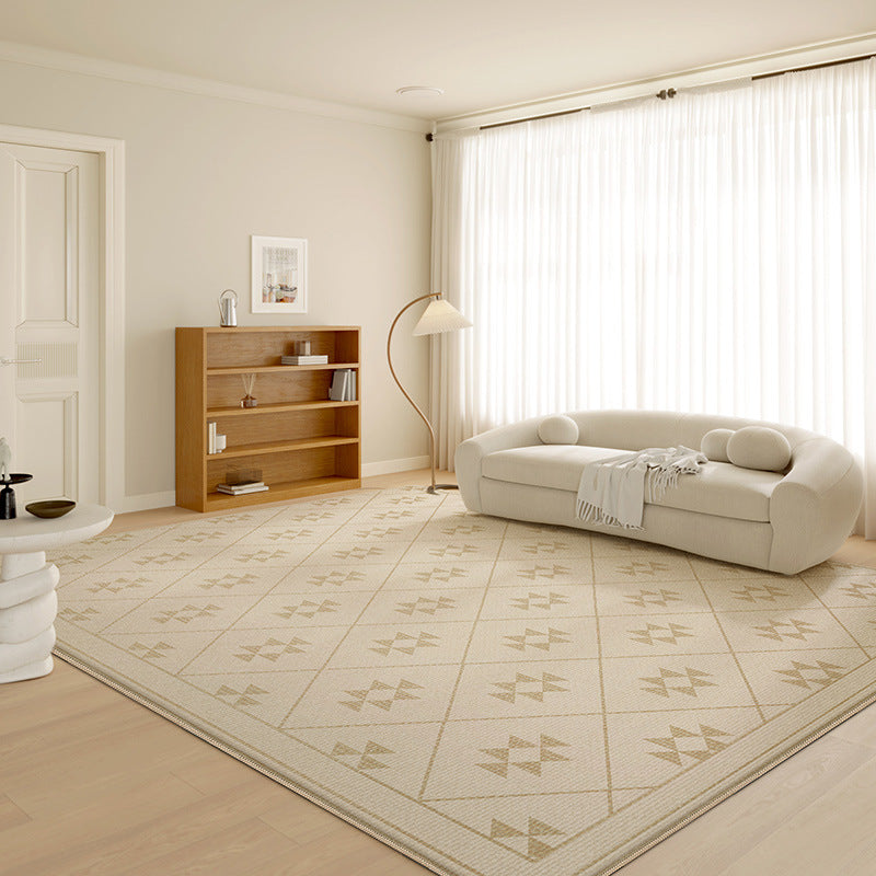 Pleasant Afternoon Luxurious High-end Cream-coloured Rugs