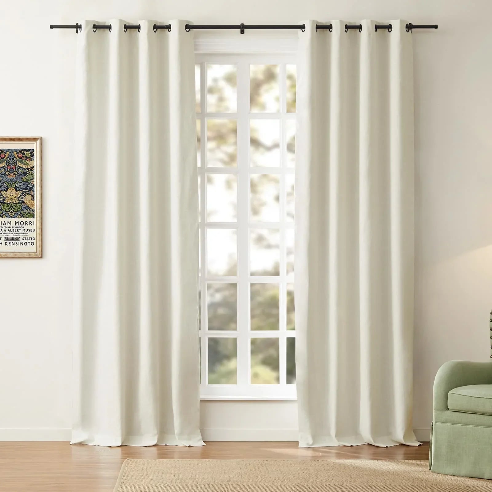 Aira Linen Cotton Curtain Grommet