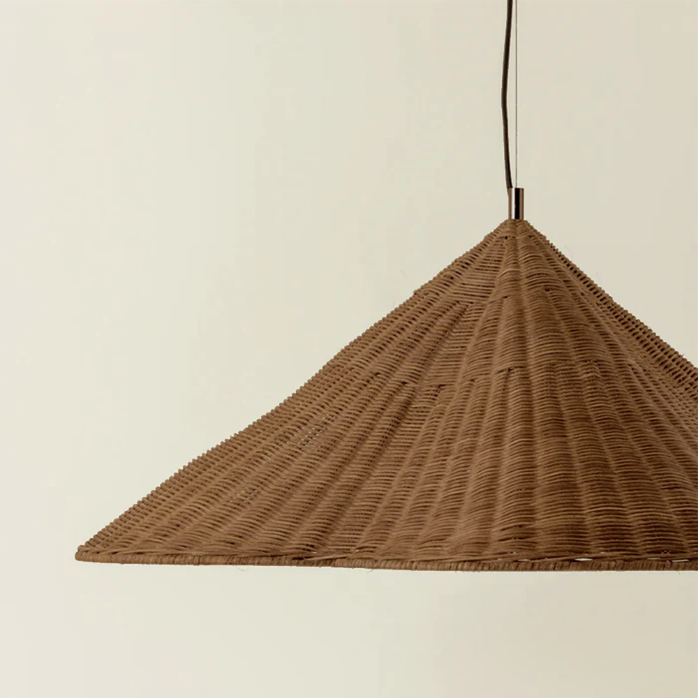 Muto Vintage Rattan Pendant Light Living Room Bedroom