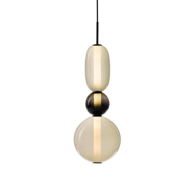 Morandi Modern Design LED Pendant Light Black White Red Bedroom