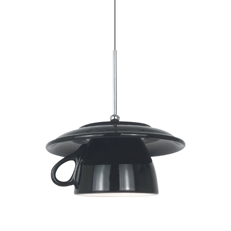 Hailie Modern Cup Ceramic LED Pendant Light Bedroom