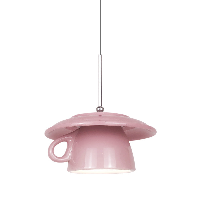 Hailie Modern Cup Ceramic LED Pendant Light Bedroom