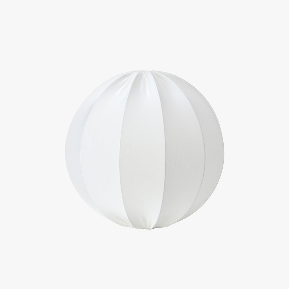 Renée Modern Minimalist Sphere Metal/Fabric Pendant Light, White