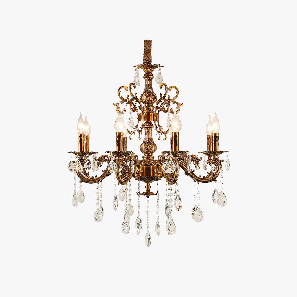 Silva Modern Design European LED Chandelier Crystal Luxury Golden Bronze Living/Dining/Bedroom