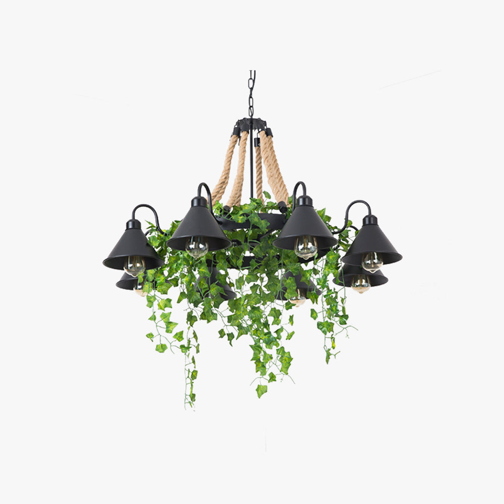 Vireo Retro LED Chandelier Black Metal Restaurant/Bar/Living Room