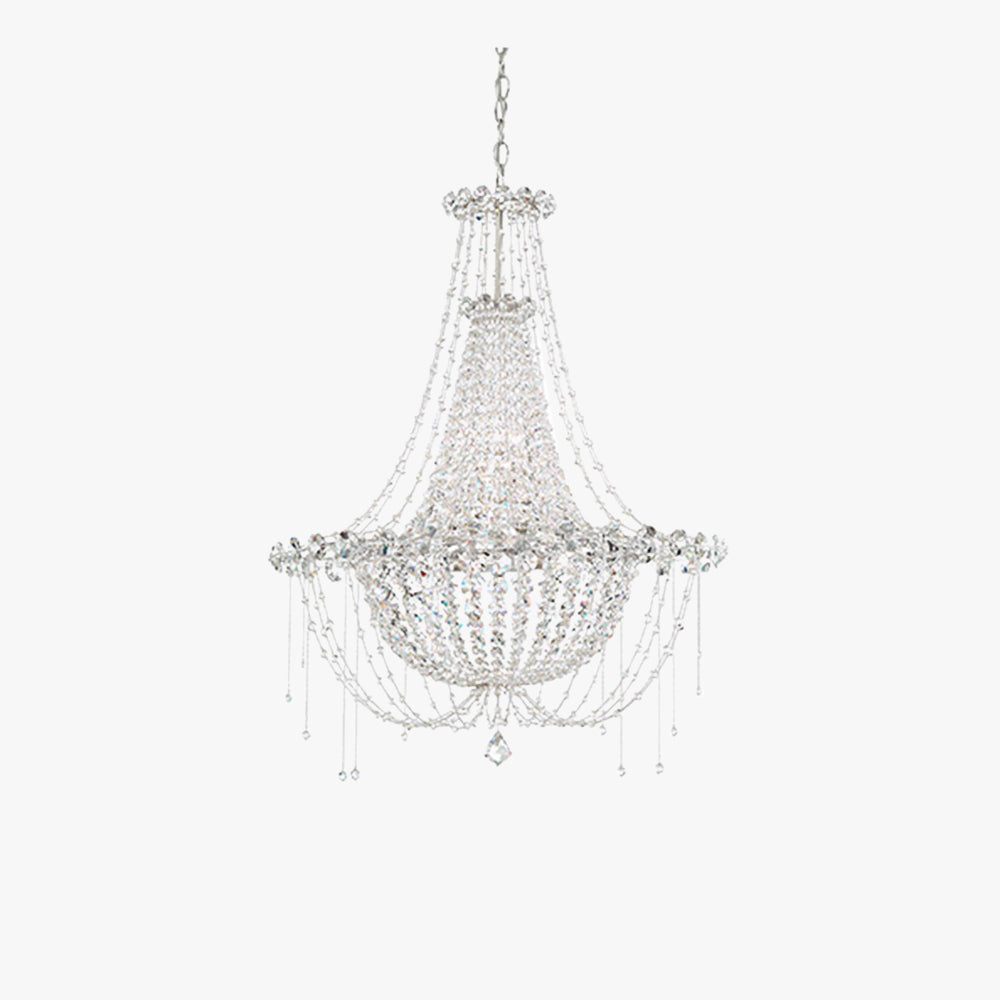 Marilyn Italian Metal Crystal Chandelier Living Room Dining Room