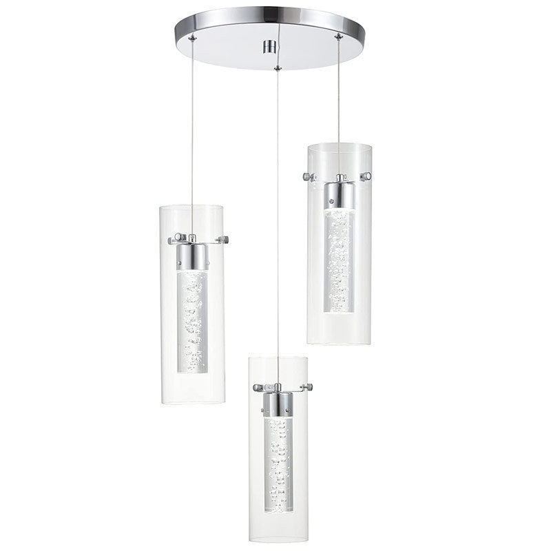 Quinn Modern Designer Metal Glass Pendant Light Bedroom