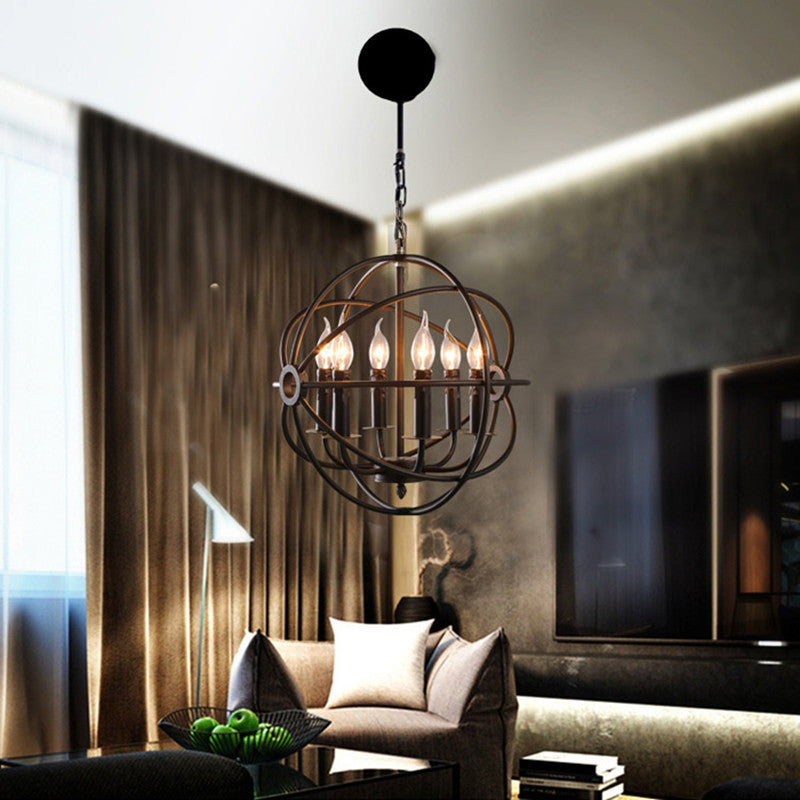 Alessio American Chandelier Metal Living Room Bedroom Restaurant