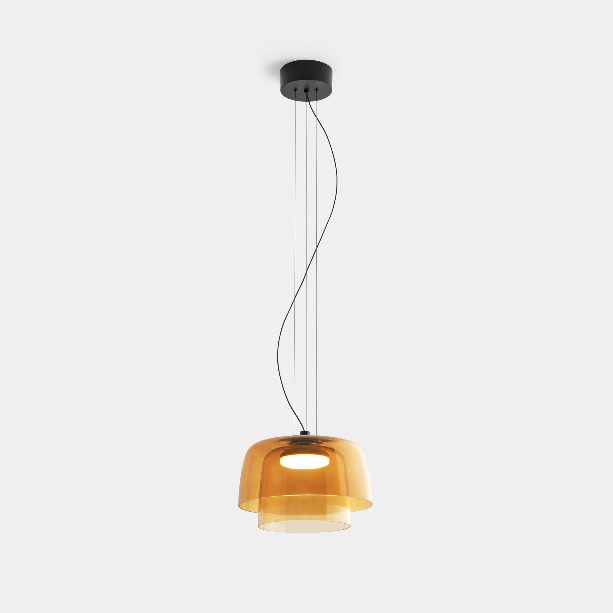 Morandi Modern Bowl-shaped Pendant Light Glass Dining Room