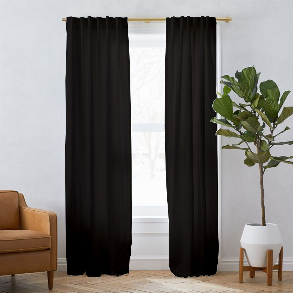 Sunny Linen Blackout Curtain Soft Top