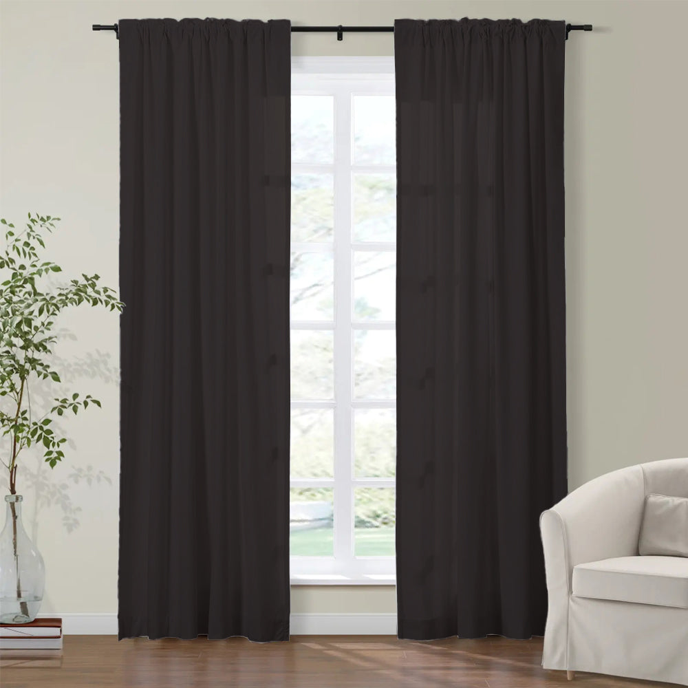 Plushy Velvet Curtain Soft Top