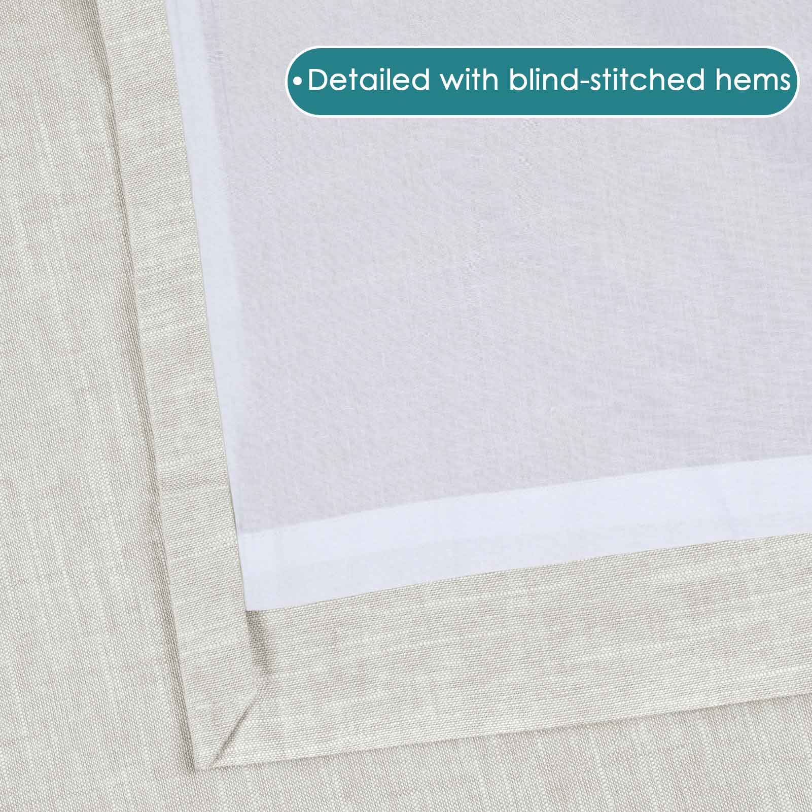 Aira Linen Cotton Curtain Pleated