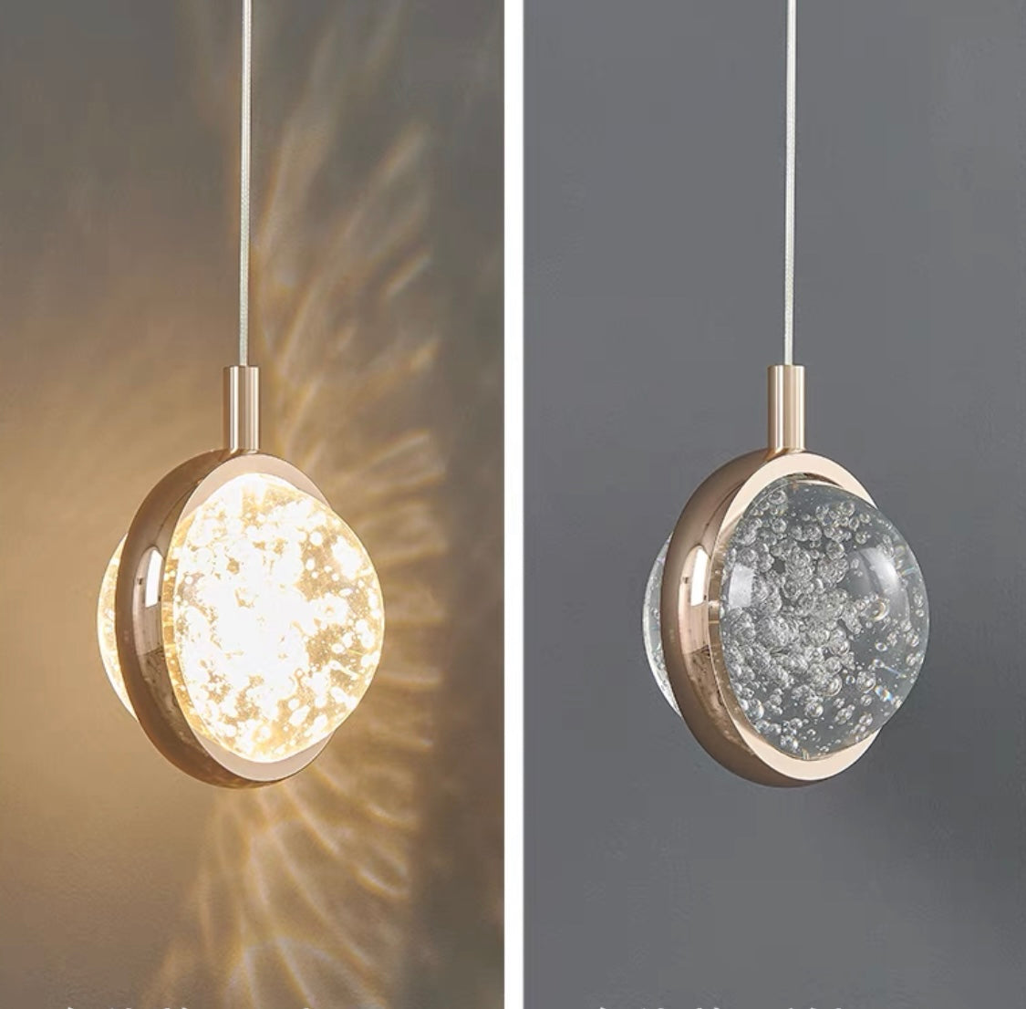 Kady Morden Spherical Metal Pendant Light, Gold