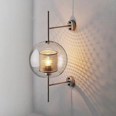 Oneal Industrial Classy  Global Clear Glass Wall Lamp