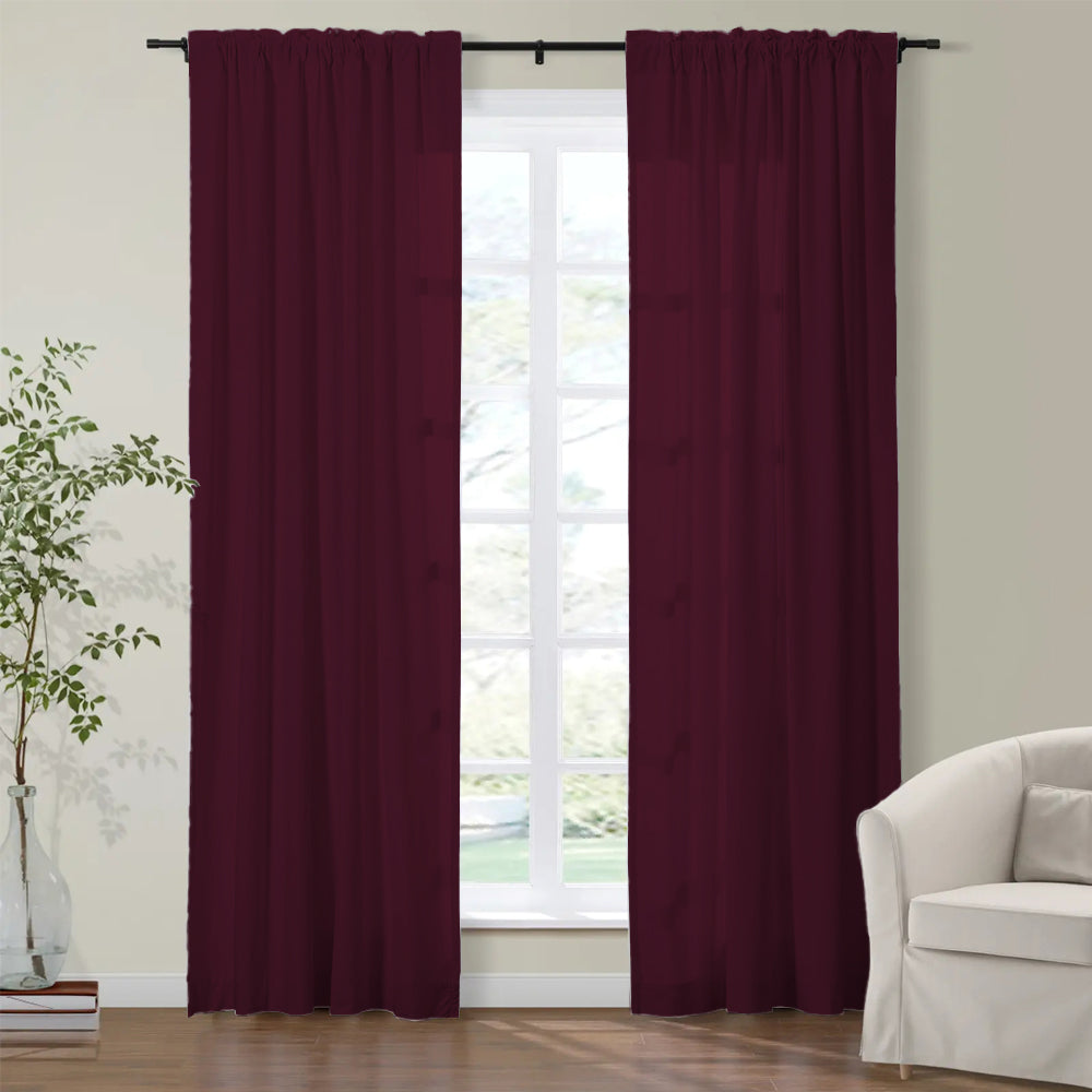 Plushy Velvet Curtain Soft Top