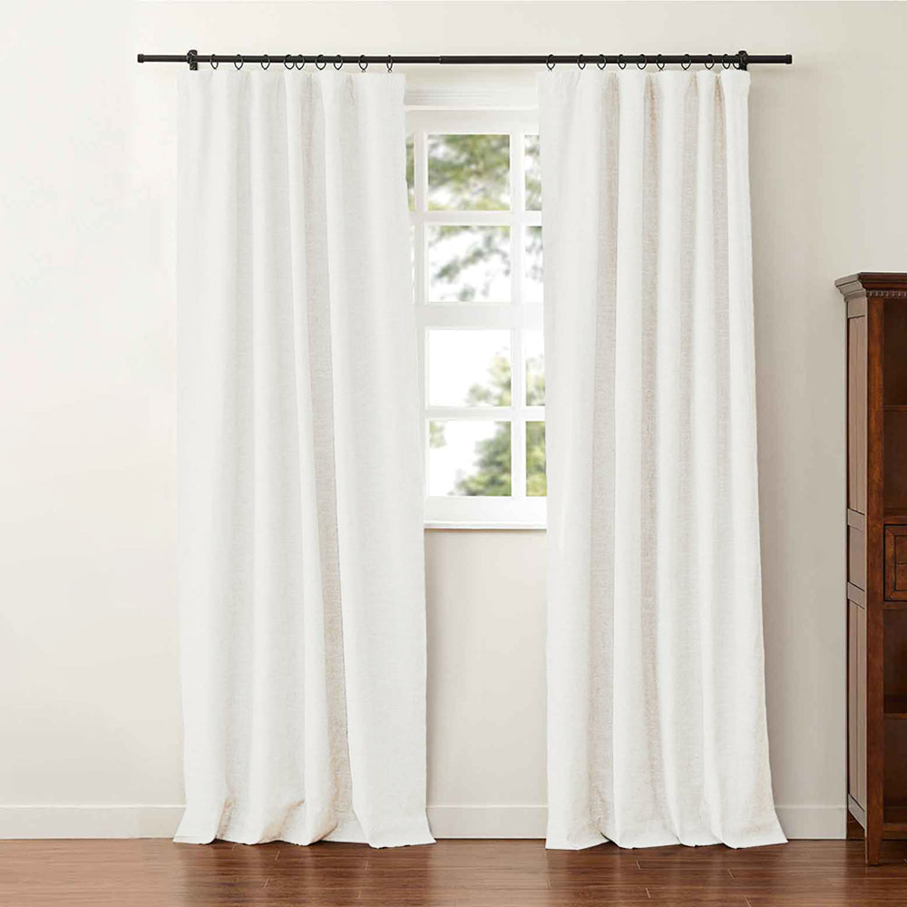 Aira Linen Cotton Curtain Pleated