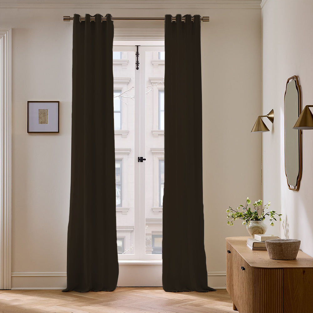 Skyler Linen Blackout Curtain Grommet