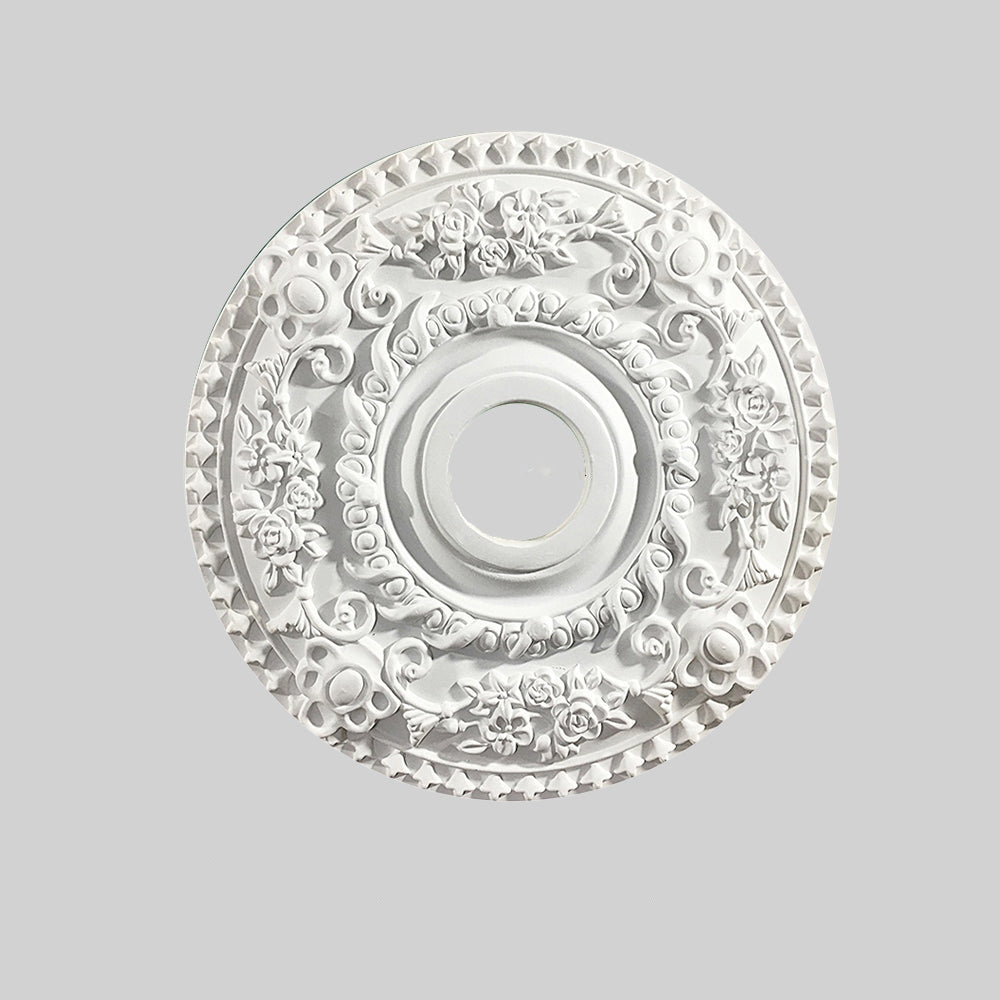 Félicie French Vintage Gypsum Ceiling Plate, Lighting Accessories, 4 Style