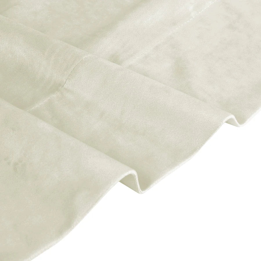 Luna Velvet Minimalist Ripple Fold Curtain with Track Kit