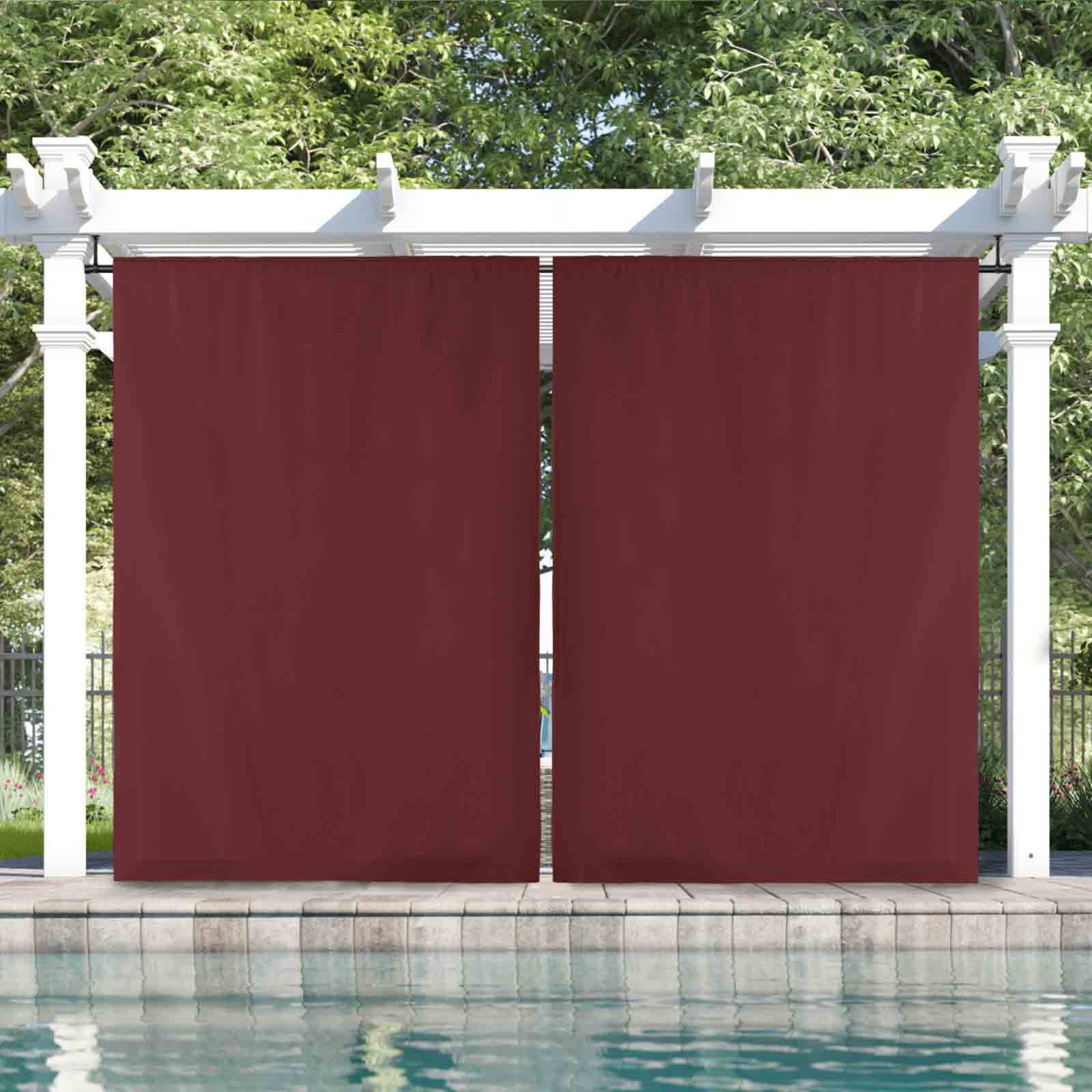 Sundown Solid Acrylic Outdoor Curtain