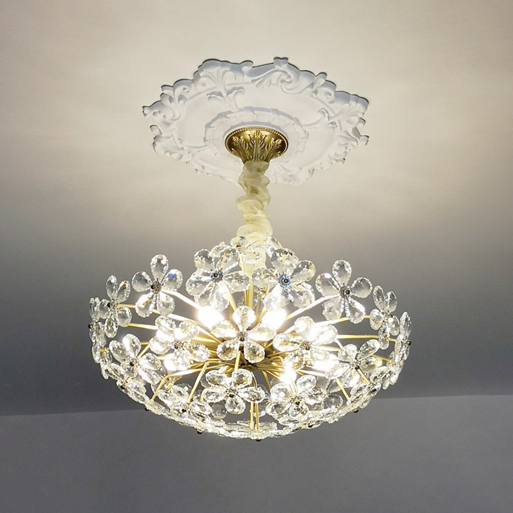 Félicie French Vintage Gypsum Ceiling Plate, Lighting Accessories, 4 Style