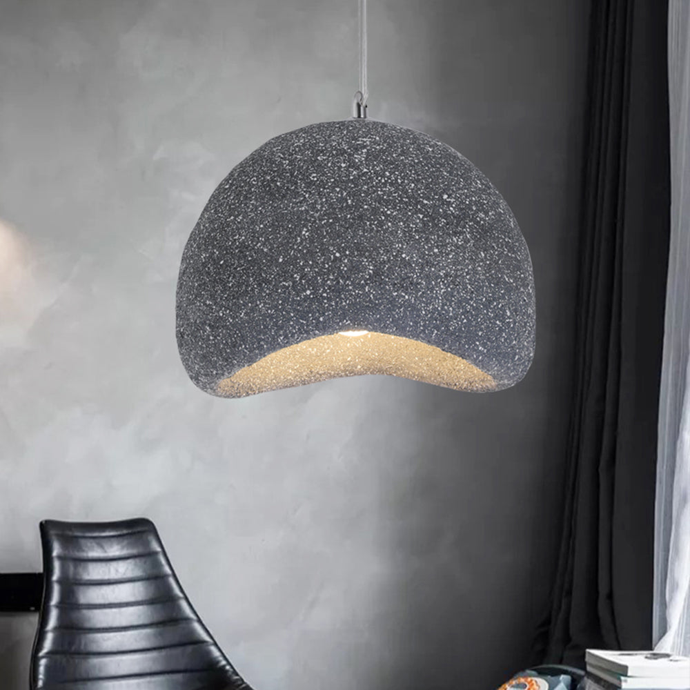 Byers Wabi Sabi Bread Shape Resin Pendant Light,  2 Color