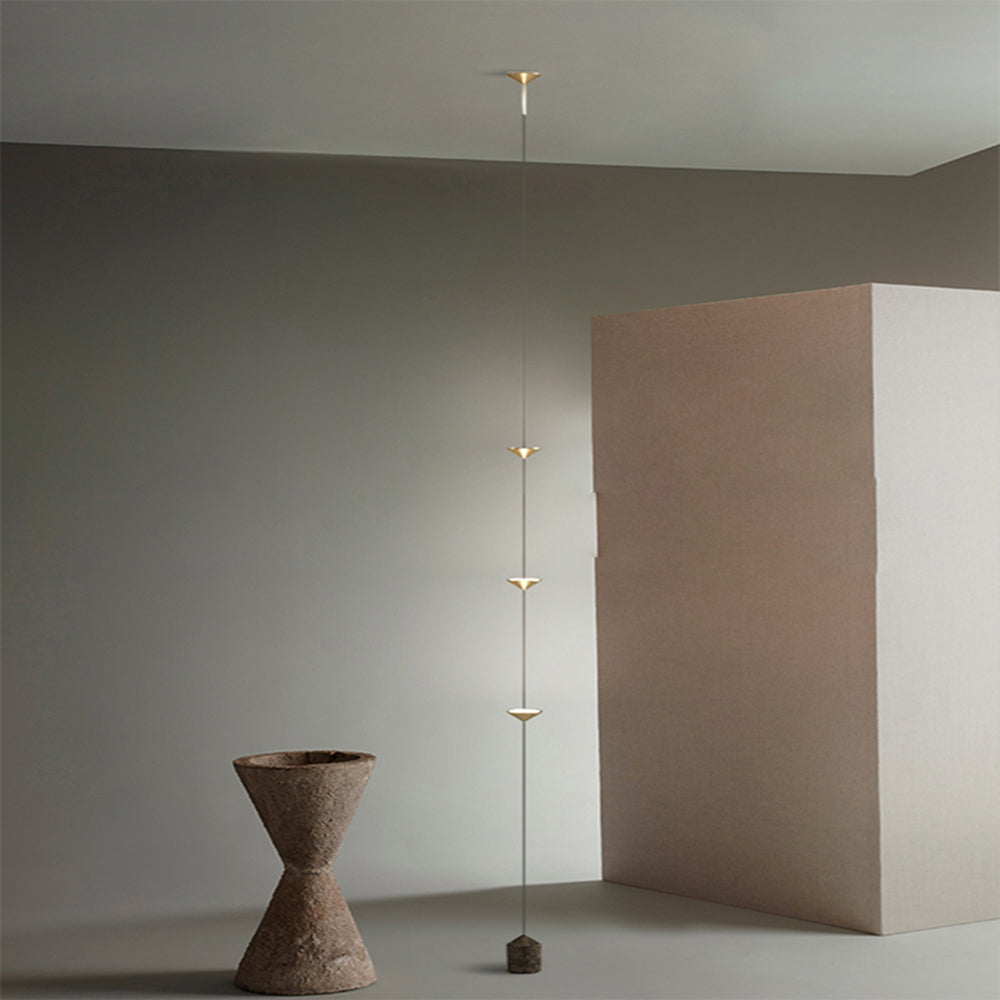 Edge Full-Length Minimalist Linear Floor Lamp, 3 Bulbs