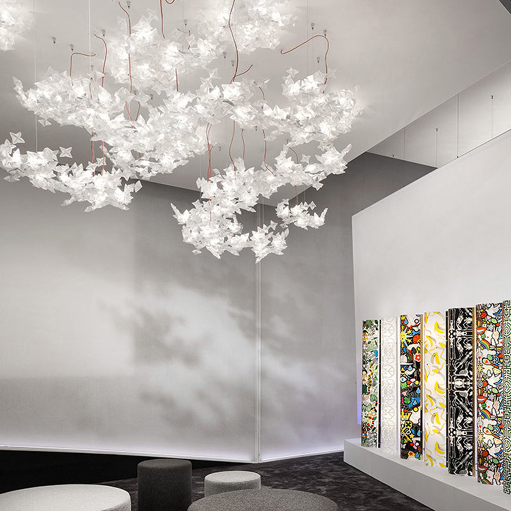 Olivia Luxury Star Acrylic Pendant Light, Living Room, Silver