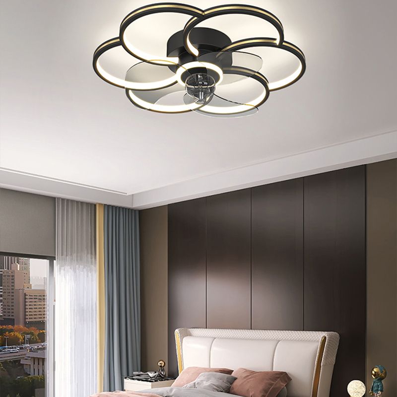 Arisha Ceiling Fan with Light, 2 Color/ 4 Style, DIA 20"/22"/24"