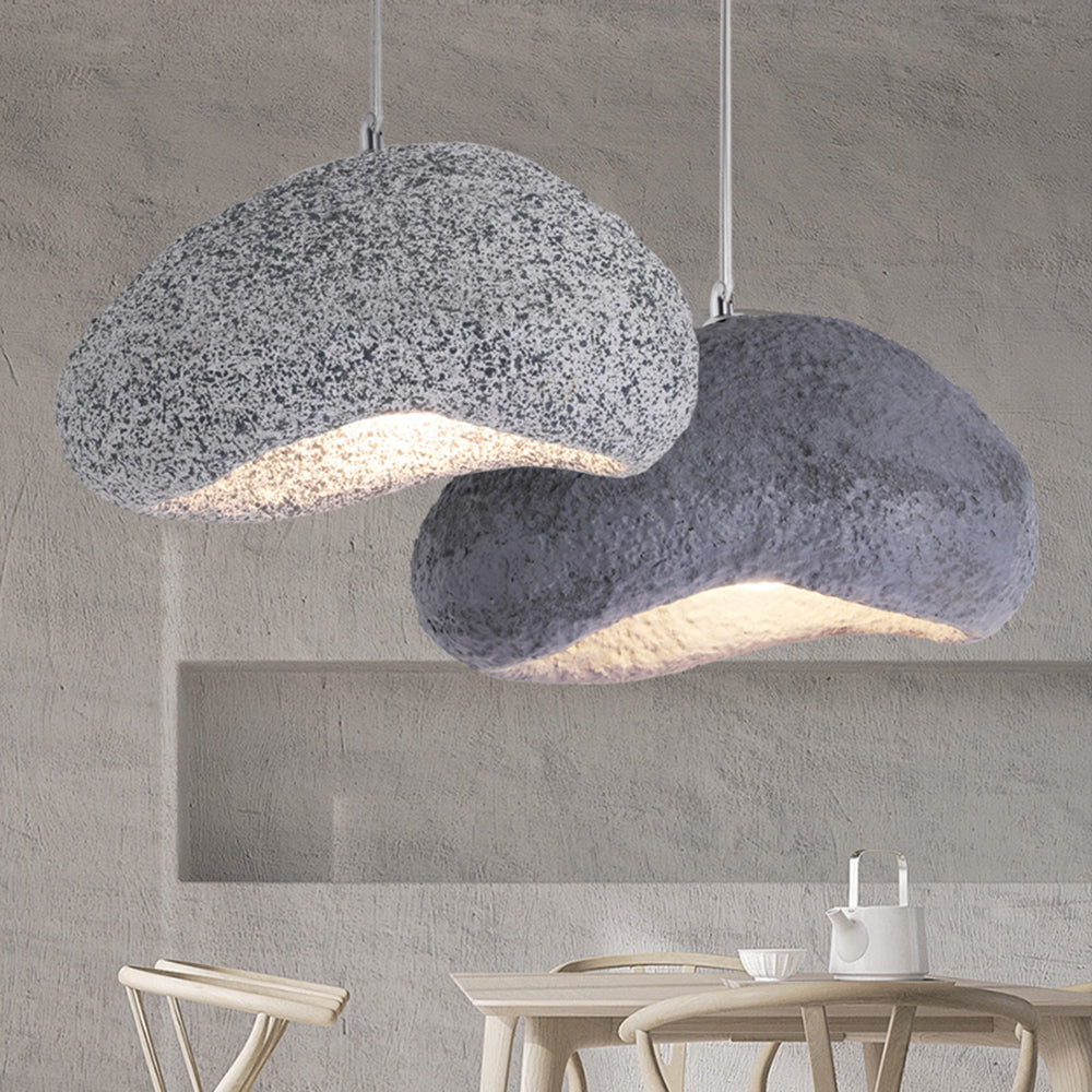 Byers Wabi Sabi Bread Shape Resin Pendant Light, 2 Color