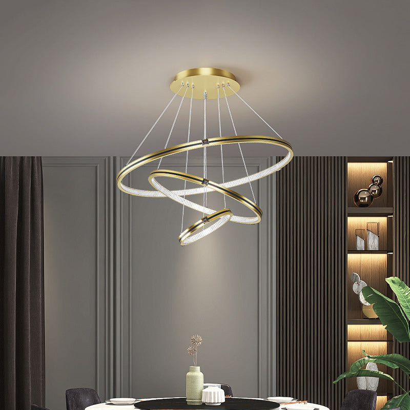 LED Rings Adjustable  Pendant Light For Living Room &Dining Room