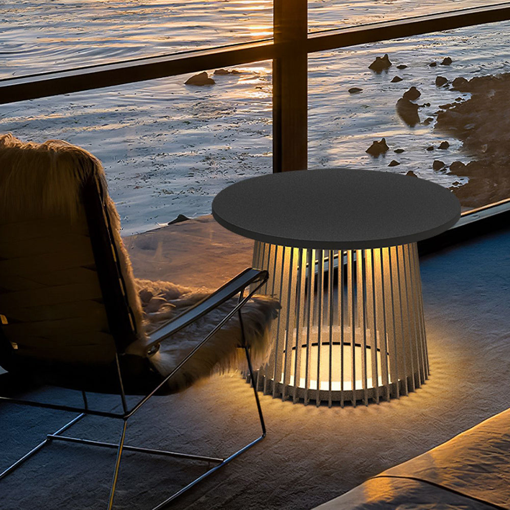 Orr Table Metal Rechargeable/Solar Metal&Acrylic Outdoor Floor Lamp