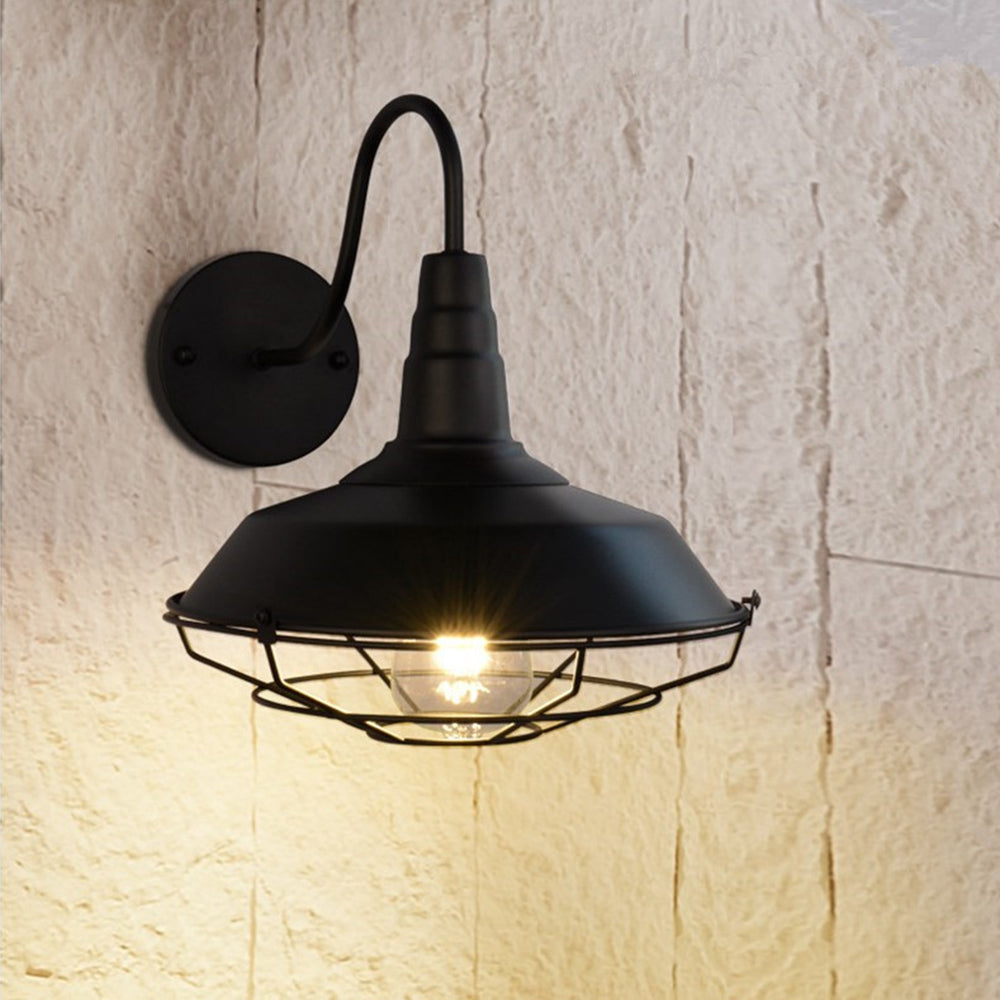 Alessio Wall Lamp Vintage/Antique, Metal, Black, Hallway