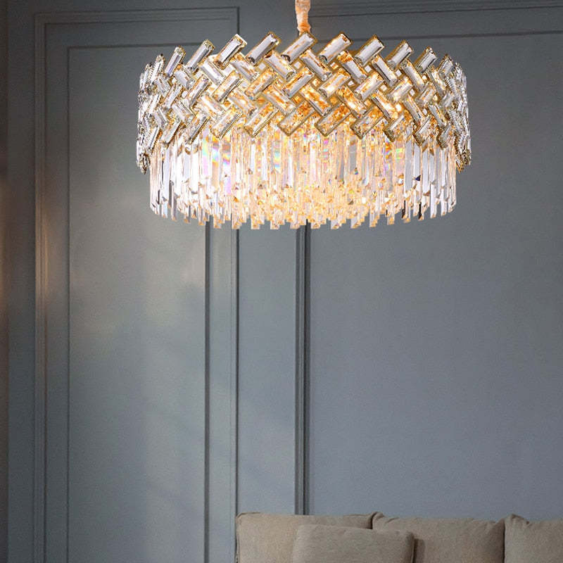 Marilyn Luxury Gold Chandelier, Crystal & Metal