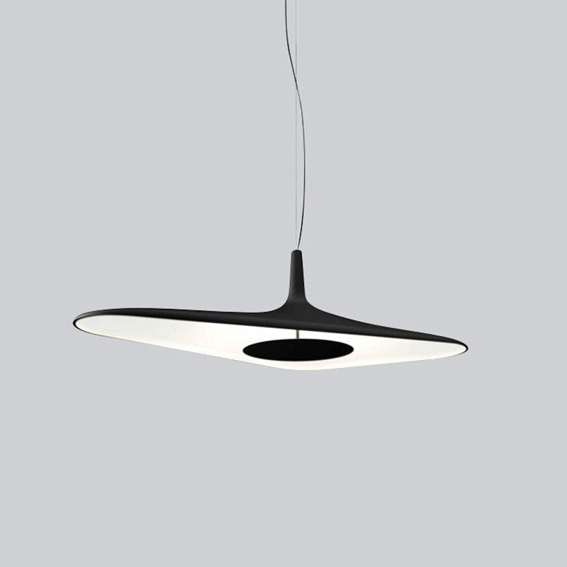 Carins Modern Minimalist ResinCreative Pendant Light, Black/White