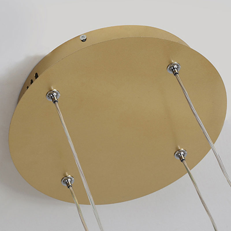Arisha Modern Pendant Light Tir-Circle, Black/Gold/Coffee, Metal