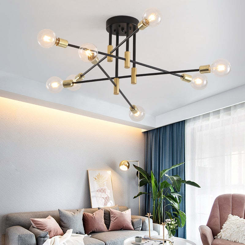 Hanging ceiling lights for best sale living room