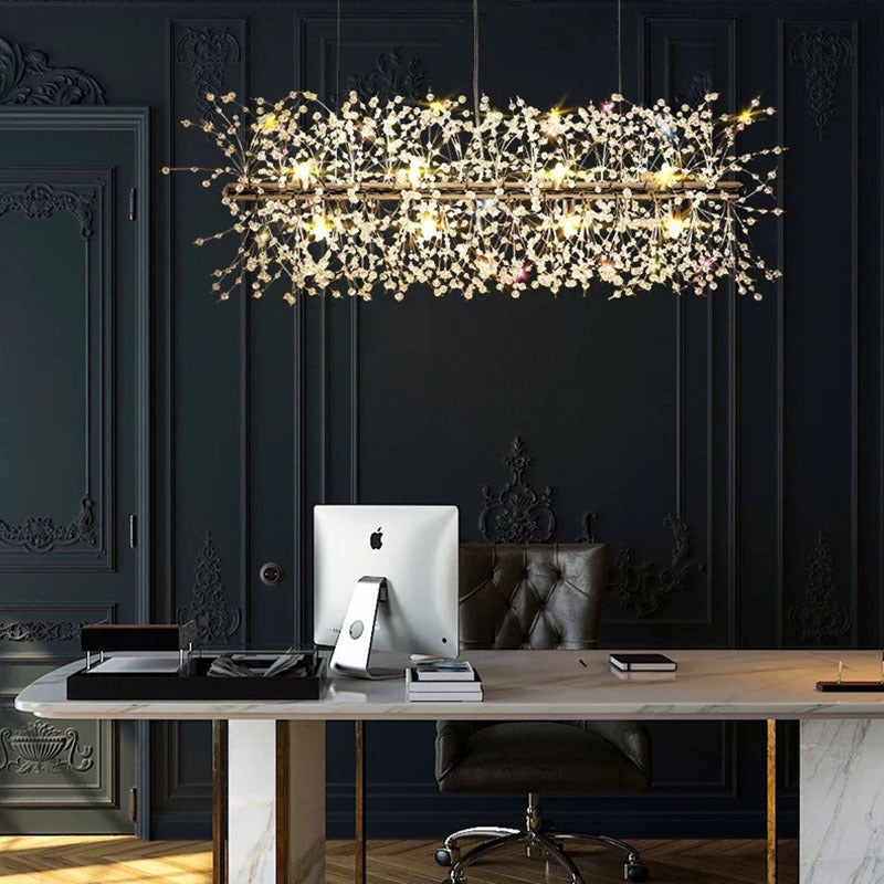 Nordic Creative Art Chandelier Crystal Pendant Light for Dining Room