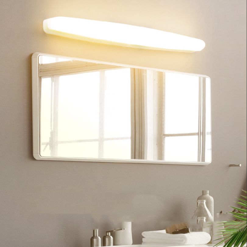 Edge Modern Oval Acrylic Wall Lamps, White