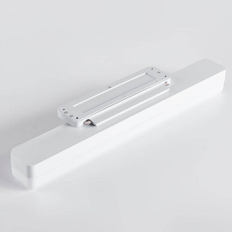 Edge Modern Rectangular Acrylic Modern Wall Lamp, White