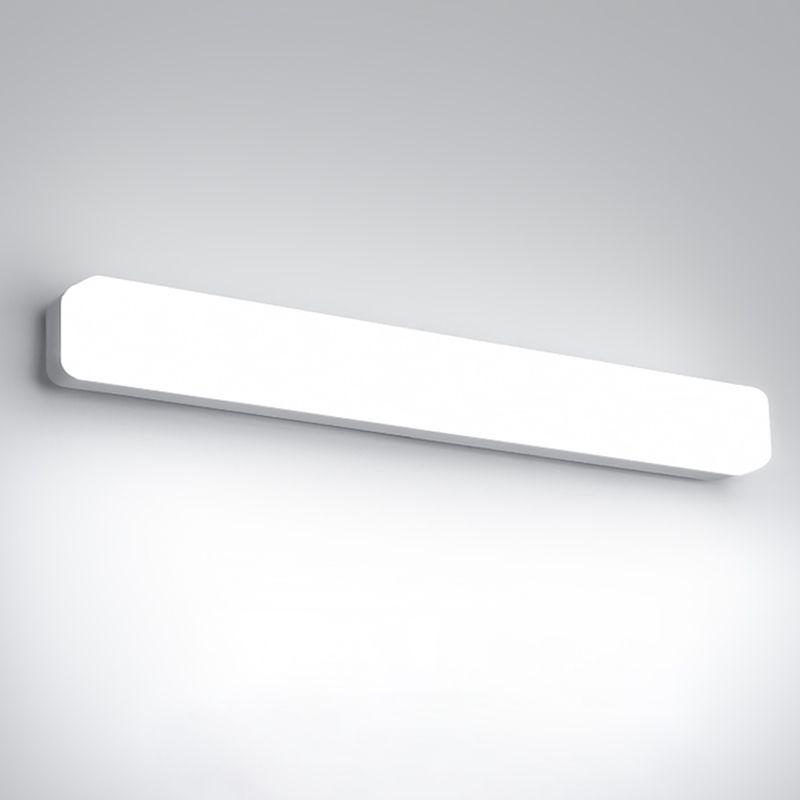 Edge Modern Rectangular Acrylic Modern Wall Lamp, White