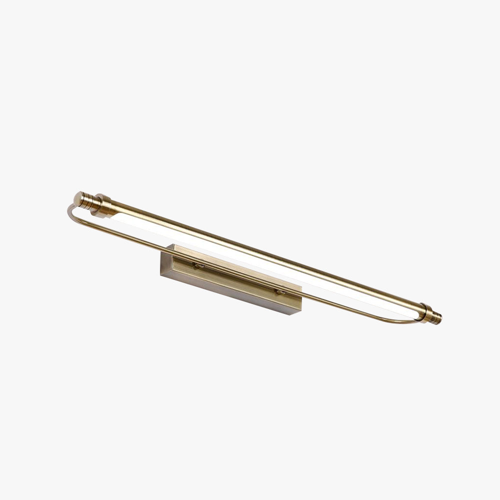 Leigh Modern Linear Metal Vanity Wall Lamp, Gold