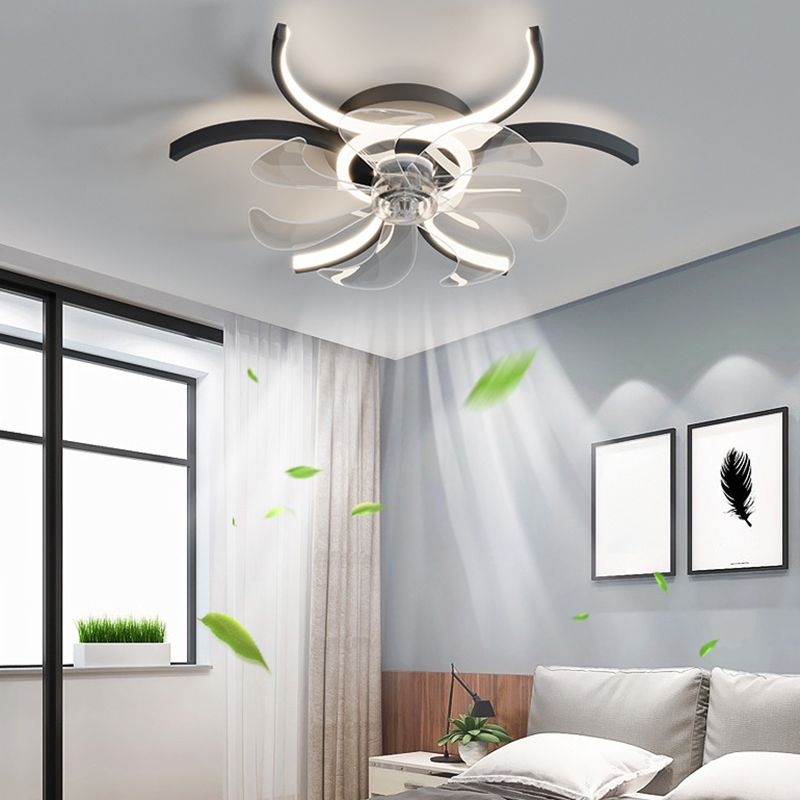 Lacey Ceiling Fan with Light, 4 Style, L 21"