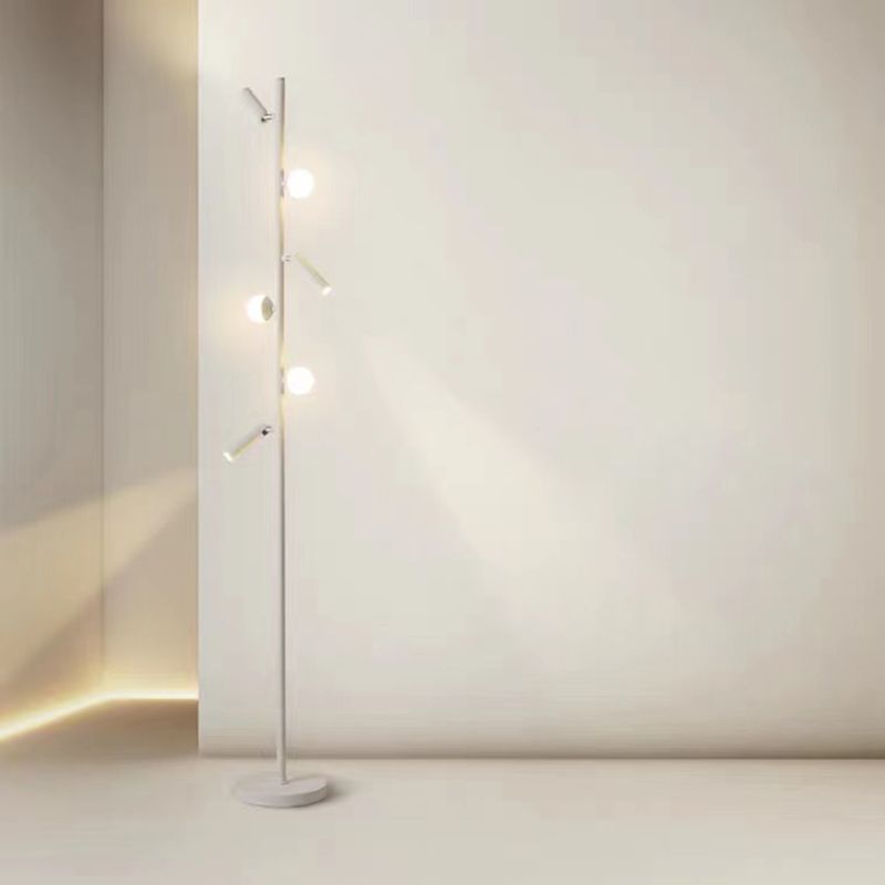 Cooley Modern Multi Head Metal Acrylic Floor Lamp,Multi Color