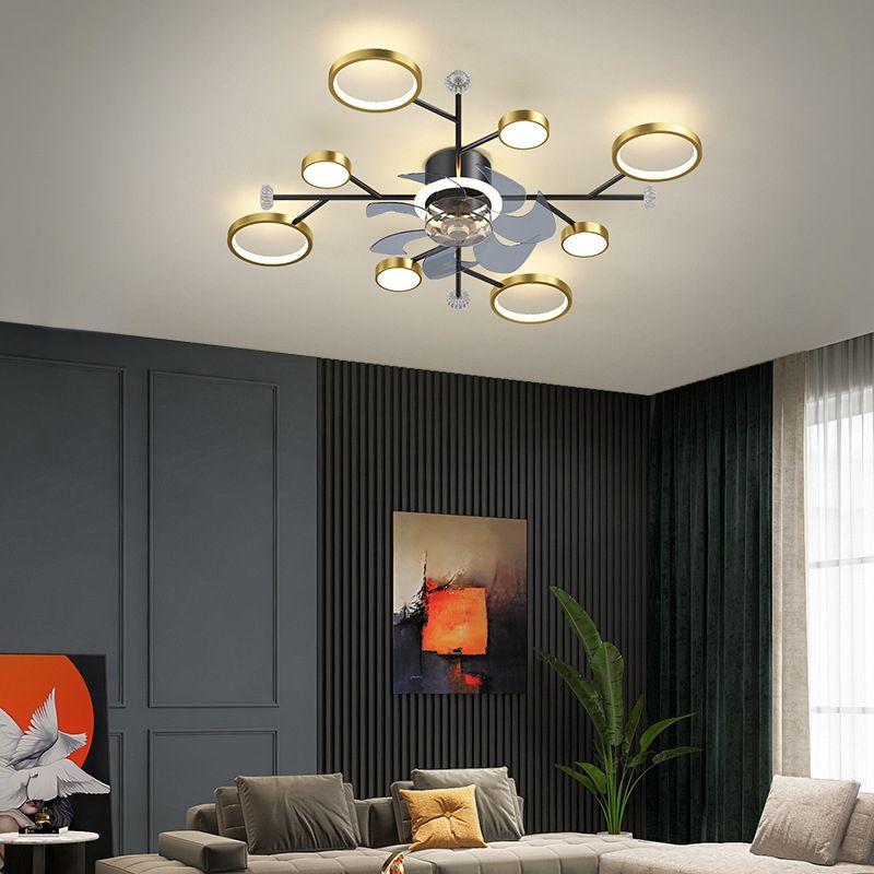 Weiss Ceiling Fan with Light, 2 Color, L 25"/35"/42"