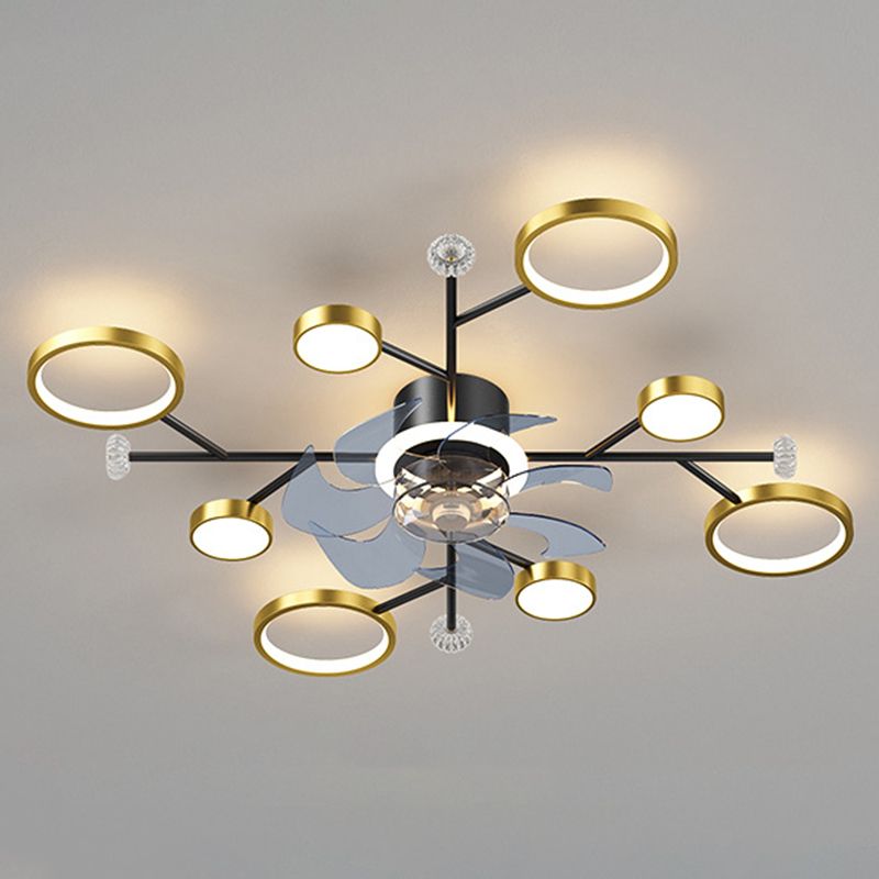 Weiss Ceiling Fan with Light, 2 Color, L 25"/35"/42"